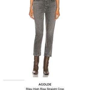 Agolde Gray High Rise Jeans